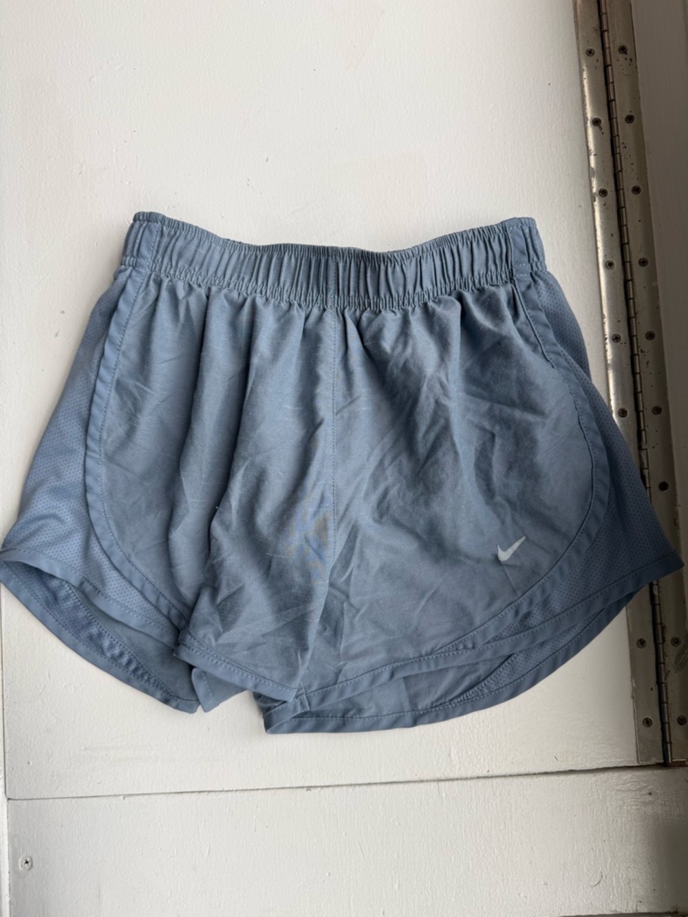 Nike Dri-Fit Tempo Women's Running Shorts, Dusty Blue / Light Denim Color